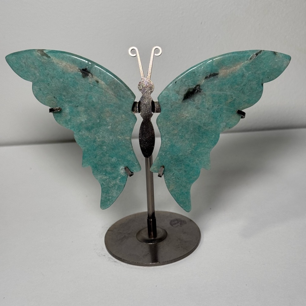 Amazonite Crystal Butterfly Wings